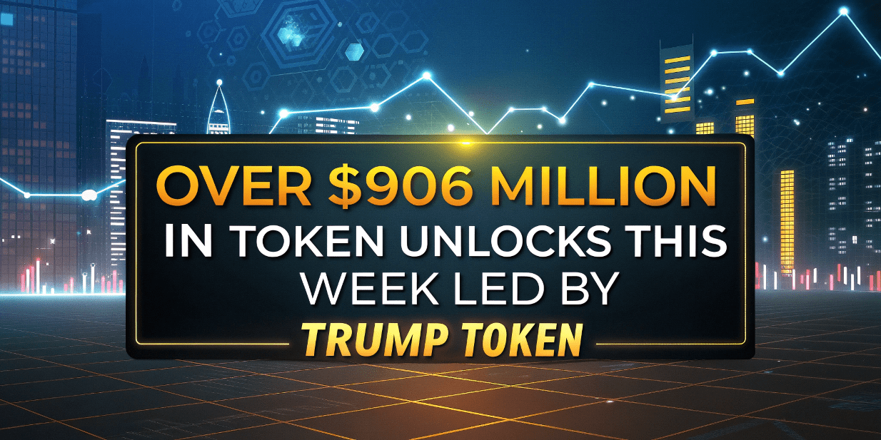Crypto Alert: Over $906 Million in Token Unlocks This Week Led by TRUMP Token